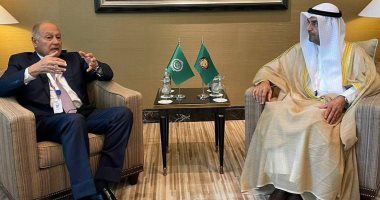 أحمد أبو الغيط ونايف الحجرف يبحثان القضايا العربية والتنسيق المشترك