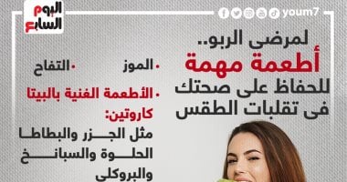 لمرضى الربو.. أطعمة مهمة للحفاظ على صحتك فى تقلبات الطقس (إنفوجراف)