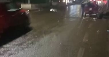 أمطار غزيرة وبرق ورعد على كفر الشيخ "فيديو"