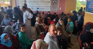 حياة كريمة.. الكشف على 720 حالة بقافلة طبية فى قرية مسجد وصيف بزفتى.. صور