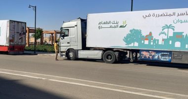 قوافل مساعدات إنسانية من مؤسسة حياة كريمة للمتضررين بأسوان.. فيديو وصور