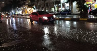 أمطار متفرقة على محافظة الإسكندرية وتوقعات بغزارتها الساعات القادمة.. لايف