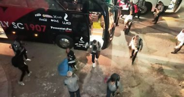 الأهلي يصل فندق الإقامة بالمنصورة استعدادا لمواجهة غزل المحلة غدا 