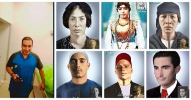 ريا وسكينة ورأفت الهجان بالألوان.. "محمود" الصبح ممرض وبالليل بيرمم صور المشاهير