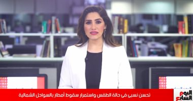 تحسن طفيف فى حالة الطقس واستمرار سقوط أمطار بالسواحل الشمالية (فيديو)