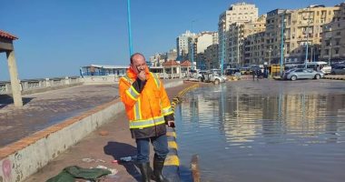 صرف الإسكندرية: الانتهاء من رفع تجمعات مياه الأمطار بطريقى الكورنيش والحرية