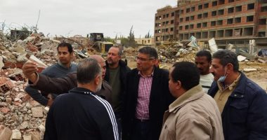 جهاز مدينة 6 أكتوبر يزيل التعديات على أرض "دار ليلة القدر للأيتام سابقًا" 