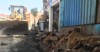 إزالة التعديات على خطوط التنظيم بقرية طناش فى الوراق