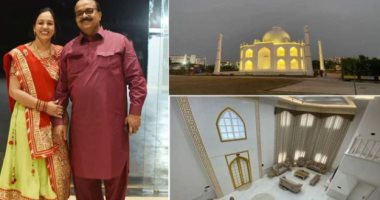 هندى يهدى زوجته منزلا نسخة طبق الأصل من "تاج محل"