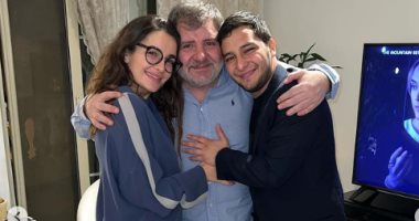ابنة أصالة برفقة والدها وتعلق " الأسرة هى أعظم نعمة".. صور 