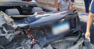 إصابة شخصين فى تصادم سيارة مع دراجة نارية بالشارع التجارى فى الإسماعيلية