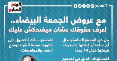 مع عروض الجمعة البيضاء.. اعرف حقوقك عشان محدش يضحك عليك.. انفوجراف