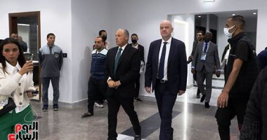 وصول رئيس الفيفا لمقر الهدف لافتتاح المبنى الجديد .. فيديو 