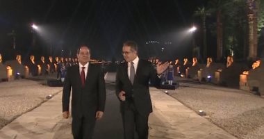 وزير السياحة: 30 سفيرا فى مصر شارك فى احتفالية طريق الكباش