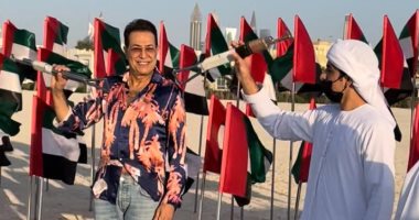 حكيم فى كواليس تصوير أغنية "الجنة فى الأمارات" وسط المعالم السياحية بدبى