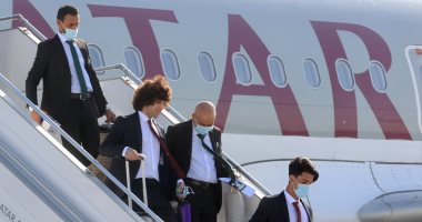كاس العرب .. وصول منتخب العراق مدينة الدوحة 