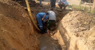 مياه القناة تنتهى من إصلاح خطوط مياه الشرب بالإسماعيلية والسويس.. صور