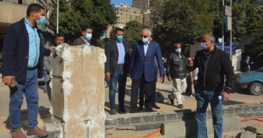 محافظ الجيزة يتابع أعمال تطوير ميدان المساحة وشارع مراد.. صور
