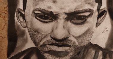 "إياد" يشارك صحافة المواطن موهبته فى الرسم