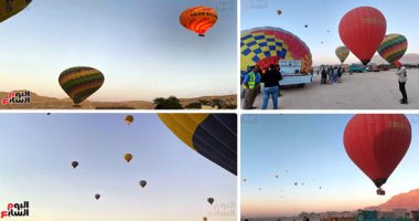 ثمار حفل افتتاح طريق الكباش.. البالون الطائر يغطى سماء الأقصر.. رحلات لـ 16 شركة تقل مئات السائحين.. مسئول باتحاد الشركات: الحفل حدث عظيم ومردوده سنجنيه خلال الفترة المقبلة.. والمحافظة تستعد لحدث عالمى.. صور