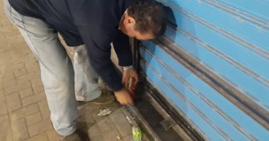 غلق 71 محلا مخالفا و82 مقهى و9 سناتر فى حملات مكبرة بالإسكندرية