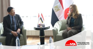 رشا راغب تستقبل السفير السنغافورى بالقاهرة لبحث سبل التعاون
