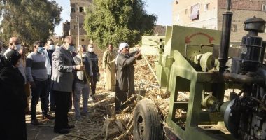 محافظ أسيوط يتفقد فرم المخلفات الزراعية وتحويلها لسماد عضوى وإنتاج نبات الازولا
