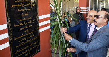 محافظ أسوان يفتتح قاعة المشير طنطاوى بمقر الجامعة بصحارى