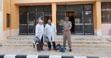 استمرار عمليات التطهير والتعقيم للمصالح الحكومية بشمال سيناء