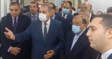 وزير التنمية المحلية يتفقد وحدة نظم المعلومات الجغرافية بكفر الشيخ.. لايف