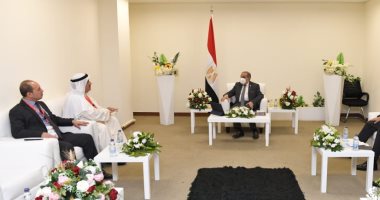 وزير الإنتاج الحربى يستقبل رئيس اللجنة المنظمة لمعرض الكويت للطيران خلال فعاليات إيديكس   