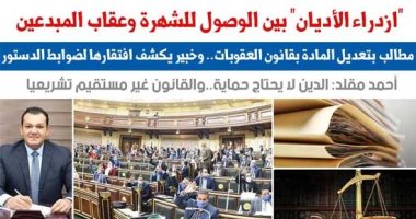 التفاصيل الكاملة لتعديل مادة "ازدراء الأديان" بقانون العقوبات.. نقلا عن برلمانى