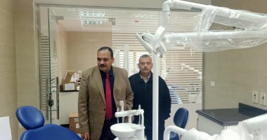 نائب رئيس جامعة بنها يتفقد أعمال التطعيم ومركز الأسنان بالإدارة الطبية