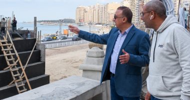 محافظ الإسكندرية يتابع أعمال مشروع إقامة نفق وكبارى شارع 45.. صور