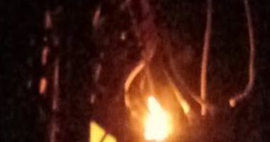 انفجار محول كهرباء فى قرية الحصص بشربين وإصابة فنى