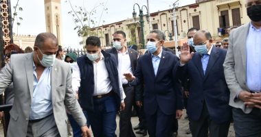 وزيرا التنمية المحلية والزراعة ومحافظ الغربية يفتتحون أعمال تطوير السيد البدوى