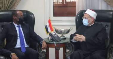 المفتى لوزير أوقاف جيبوتى: مستعدون لتدريب المفتين على مهارات الإفتاء