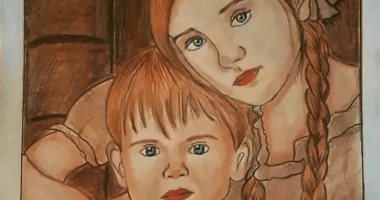"ملك" تشارك "صحافة المواطن" صورا تظهر موهبتها فى الرسم