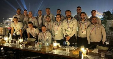 شاهد نجوم المنتخب الوطنى يجتمعون على مأدبة عشاء