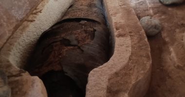 اكتشاف مقبرتين ترجعان إلى العصر الصاوى بمحافظة المنيا.. صور