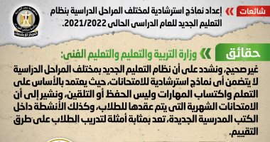 الحكومة تنفى إعداد نماذج استرشادية للمراحل الدراسية بنظام التعليم الجديد