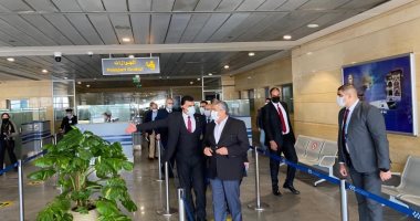 اللجنة العليا للتفتيش الأمنى والبيئى تتفقد مطار برج العرب الدولى