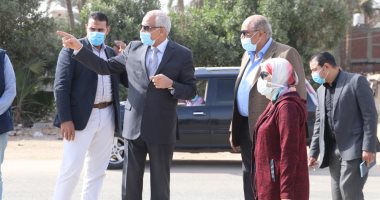 محافظ الجيزة يتابع أعمال تطوير الطريق التبادلى بأكتوبر وطريق المنصورية