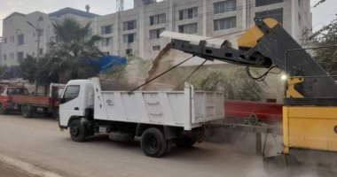 تمهيد الطرق وصيانة الإنارة وأعمال نظافة وإصلاح الصرف الصحى بكفر الشيخ .. صور