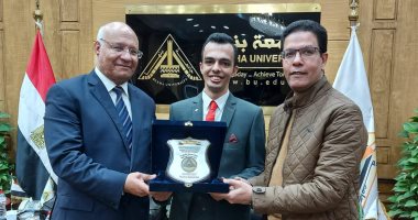 رئيس جامعة بنها خلال استقباله عبد الرحمن عرام: الدولة حريصة على دمج ذوى الاحتياجات