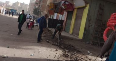 محافظة القاهرة تبدأ تطوير طريق العزبة البيضاء بالمرج