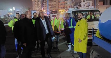 نائب رئيس الشركة القابضة للمياه ورئيس صرف الإسكندرية يتابعان الاستعدادات للنوة