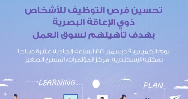 مكتبة الإسكندرية تحتفل بختام مشروع تأهيل المكفوفين وضعاف البصر لسوق العمل غدا