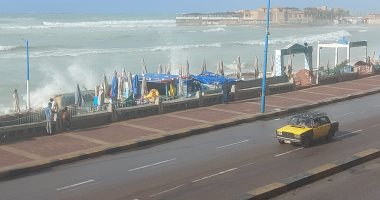 الإسكندرية تحت المطر والشمس تعود للظهور من جديد.. لايف وصور