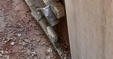 سقوط أجزاء من عقار فى الإسكندرية بسبب سوء الأحوال الجوية